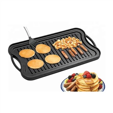 Чавунна сковорода-гриль для барбекю